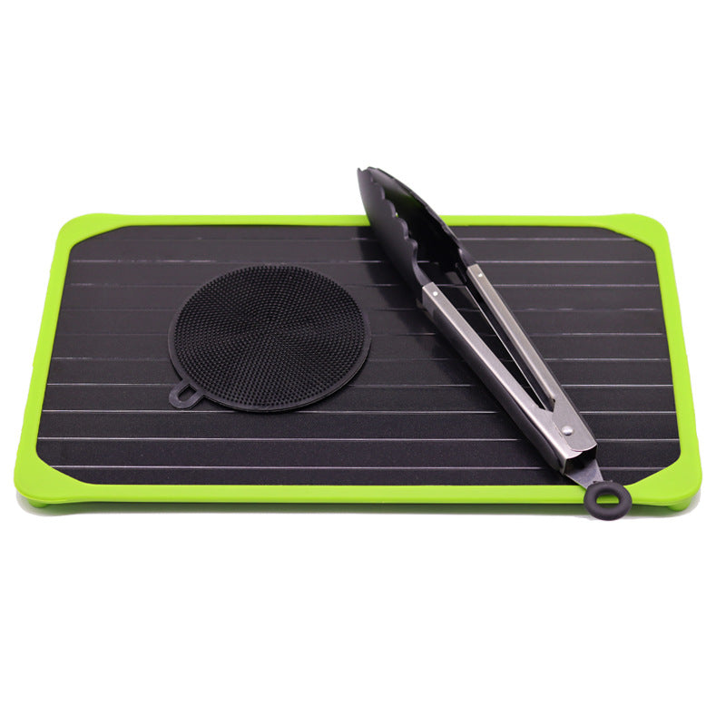 New Quick Thaw Plate Kitchen Supplies With Silicone Ring