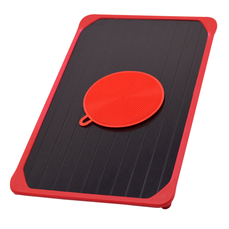 New Quick Thaw Plate Kitchen Supplies With Silicone Ring