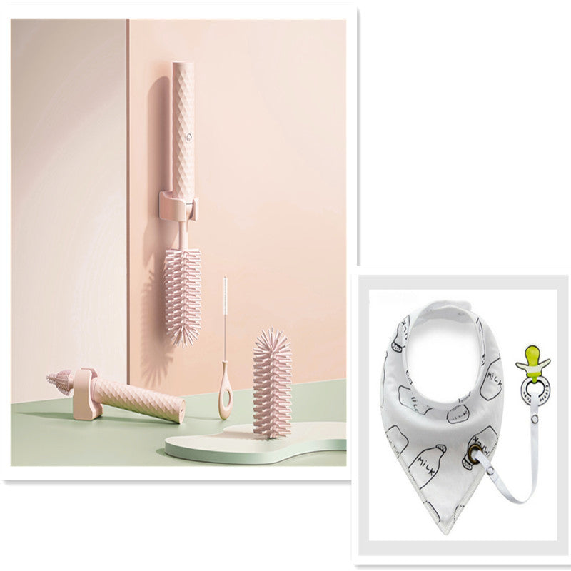 فرشاة تنظيف زجاجات الأطفال الكهربائية المصنوعة من السيليكون، قابلة للدوران 360 درجة، مزودة ببطارية ليثيوم.