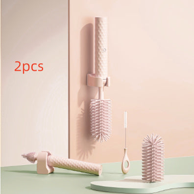 فرشاة تنظيف زجاجات الأطفال الكهربائية المصنوعة من السيليكون، قابلة للدوران 360 درجة، مزودة ببطارية ليثيوم.