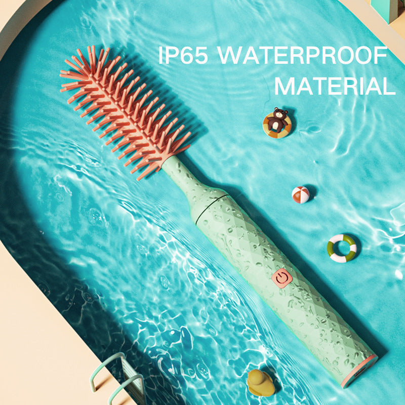 فرشاة تنظيف زجاجات الأطفال الكهربائية المصنوعة من السيليكون، قابلة للدوران 360 درجة، مزودة ببطارية ليثيوم.