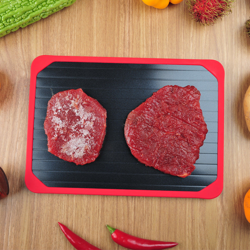 New Quick Thaw Plate Kitchen Supplies With Silicone Ring